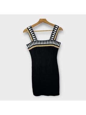 Anna Rachele Womens size 42 Geometric Halter Figure Form Pencil Mini Dress